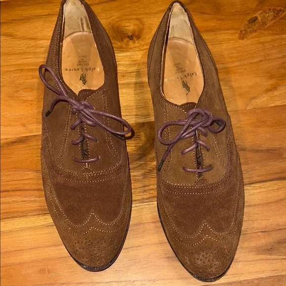 Vintage Ralph Lauren Tan Suede Oxfords Polo Ralph Lauren | Shoes | Mens 9d Vintage Ralph Lauren  main image 3